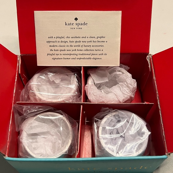 NWT Kate Spade Napkin Rings: Grace Avenue (set of 4) - Picture 3 of 5